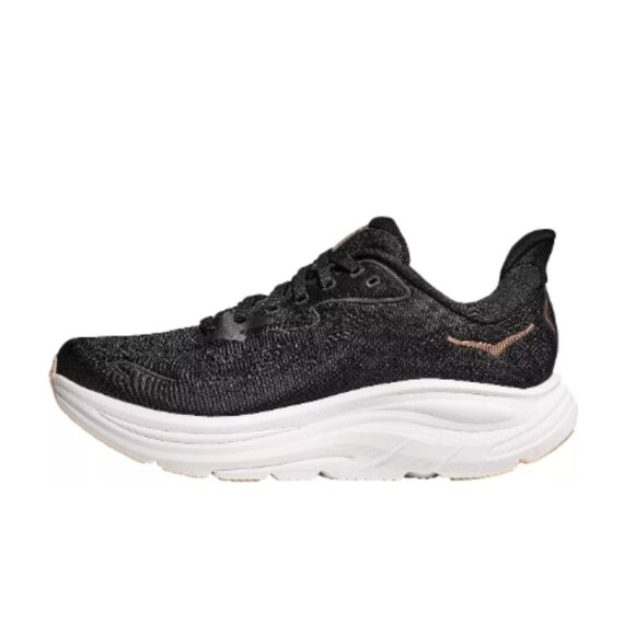 Women's Clifton 10 "Black/Rose Gold" Hoka Sneaker - Picture 4 of 7